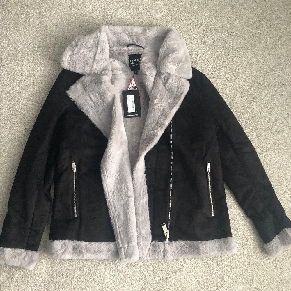 Aviator Style Jacket - BooHooMAN